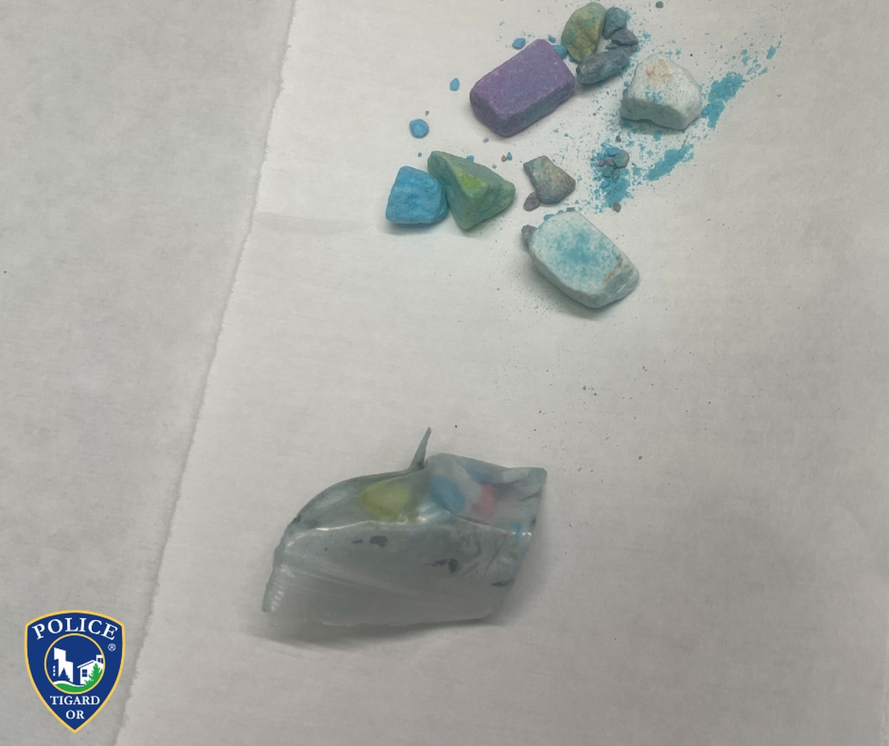 Rainbow fentanyl recovered in Tigard