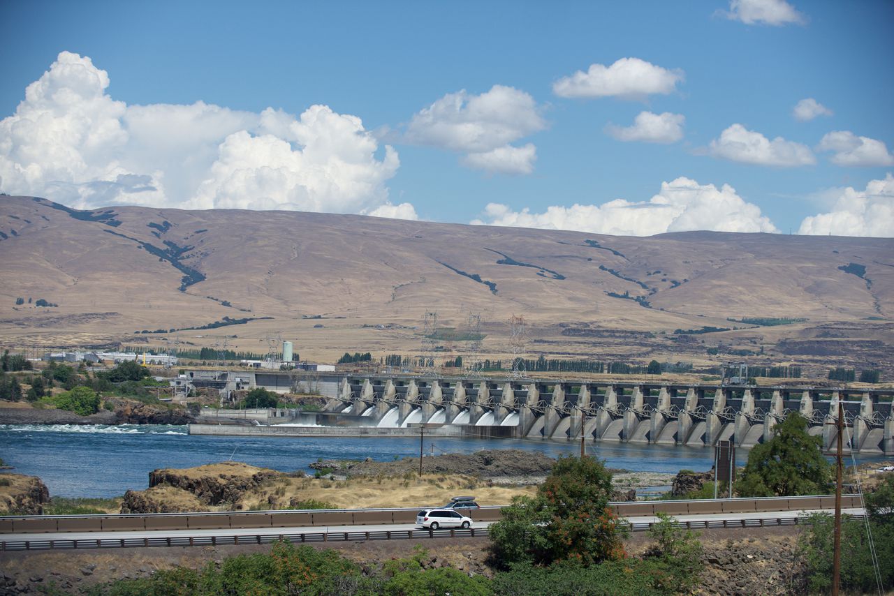 The Dalles Dam on the Columbia River.